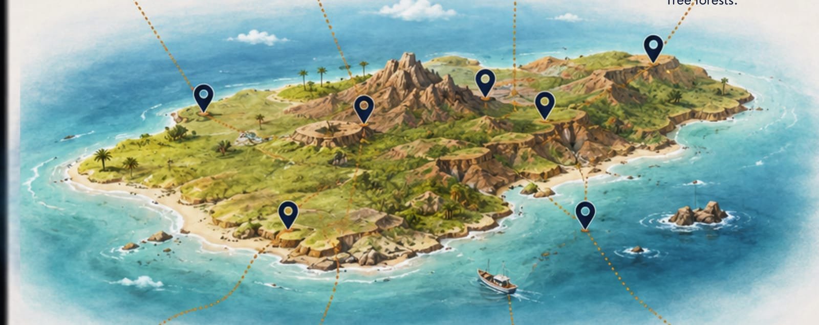 Map of Socotra destinations